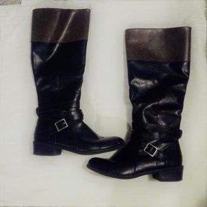 Arizona Womens Memory Foam Boots Black & Brown 9.5